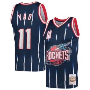 Perfecto Yao Ming Houston Rockets Hardwood Classics 2002 03 Swingman Jersey Navy