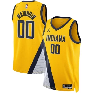 Original Bennedict Mathurin Indiana Pacers Jordan Brand Unisex Swingman Jersey Statement Edition Gold
