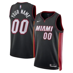 Comodo Maravilloso Miami Heat Nike Unisex Swingman Custom Jersey Black Icon Edition