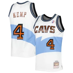 Único Original Encantador Shawn Kemp Cleveland Cavaliers Hardwood Classics Swingman Jersey White