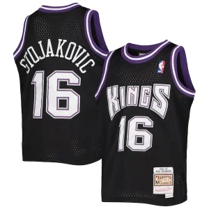 Comodo Fantástico Único Peja Stojakovic Sacramento Kings Youth 2001/02 Hardwood Classics Swingman Jersey Black
