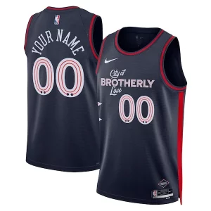 Delicioso Philadelphia 76ers Nike Unisex 2023/24 Custom Swingman Jersey Navy City Edition
