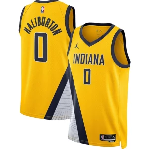 Lujoso Tyrese Haliburton Indiana Pacers Jordan Brand Unisex Swingman Jersey Statement Edition Gold