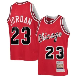 Hermoso Exquisito Práctico Youth Chicago Bulls Michael Jordan Red 1984/85 Hardwood Classics Authentic Jersey
