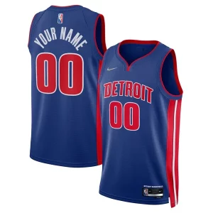 Delicioso Encantador Sofisticado Detroit Pistons Nike 2021/22 Diamond Swingman Custom Jersey Icon Edition Blue