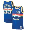 Moderno Dikembe Mutombo Denver Nuggets 1991/92 Hardwood Classics Swingman Jersey Blue