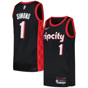 Robusto Atractivo Anfernee Simons Portland Trail Blazers Nike Swingman Player Jersey City Edition Black/Red