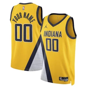 Perfecto Indiana Pacers Jordan Brand Unisex 2022/23 Swingman Custom Jersey Statement Edition Yellow
