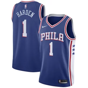 Fantástico Genial Fácil de llevar James Harden Philadelphia 76ers Nike Swingman Jersey Icon Edition Royal