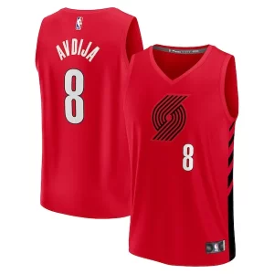 Original Deni Avdija Portland Trail Blazers Youth Fast Break Player Jersey Statement Edition Red
