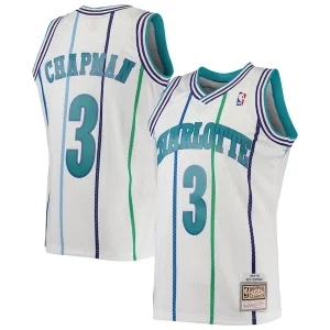 Robusto Versátil Rex Chapman Charlotte Hornets 1988/89 Hardwood Classics Swingman Jersey White